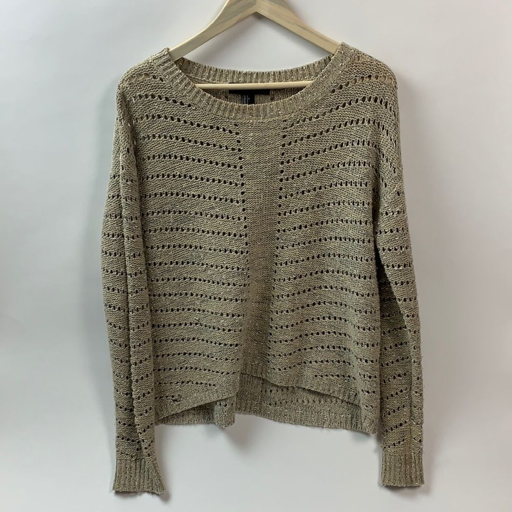 Beige Loose Knit Sweater